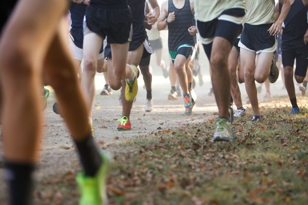 Road and gravel terrain typical of Borneo marathon route.